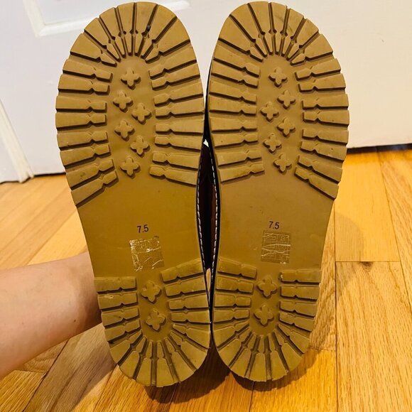 MADEWELL The Dayna Lugsole Slide Sandal in Leather Size 7.5 in EUC - Picture 13 of 16